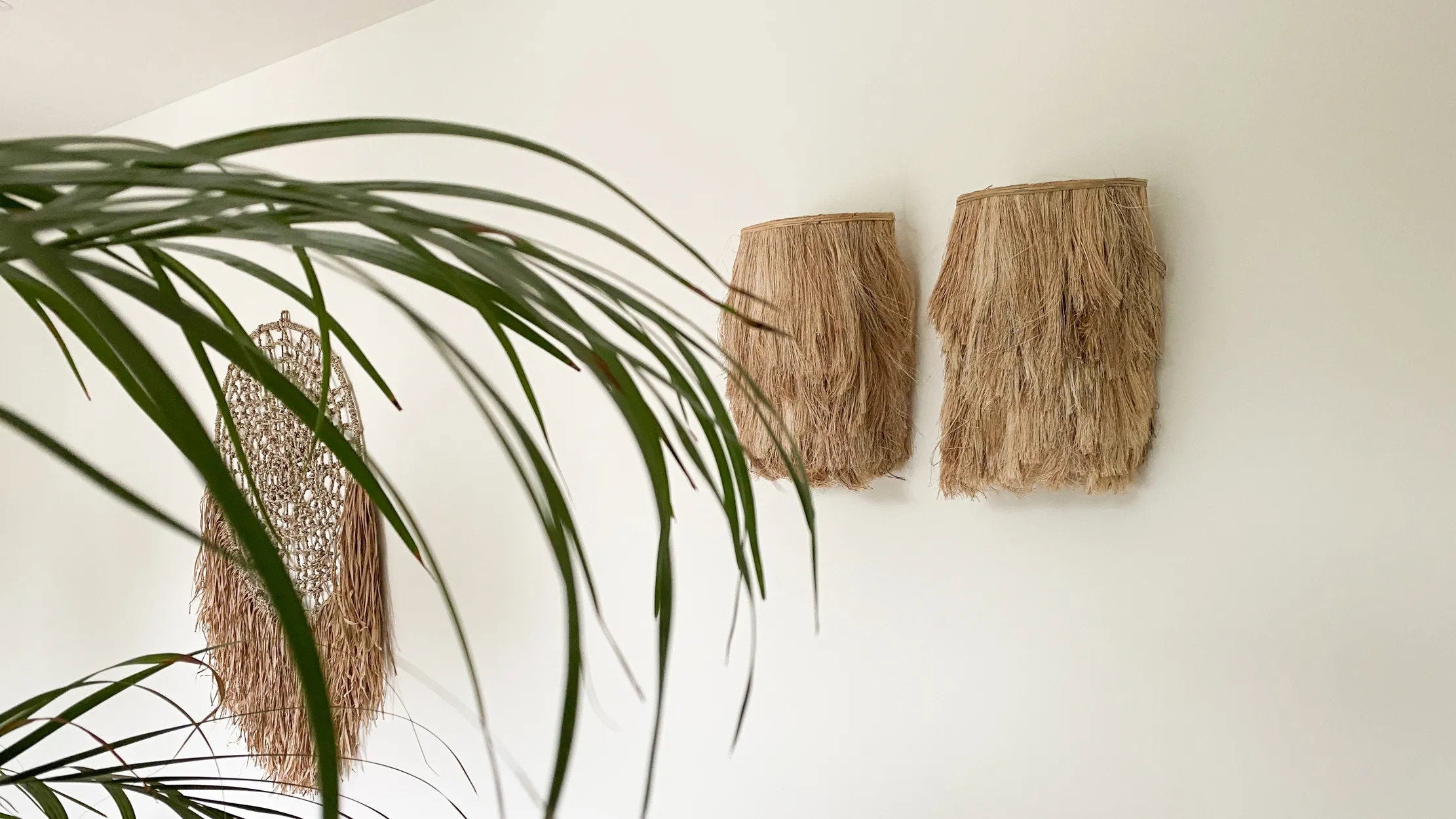 The Abaca Wall Applique - Natural - S in glass — handmade luxury wall light curated by Laiyahome — view 2