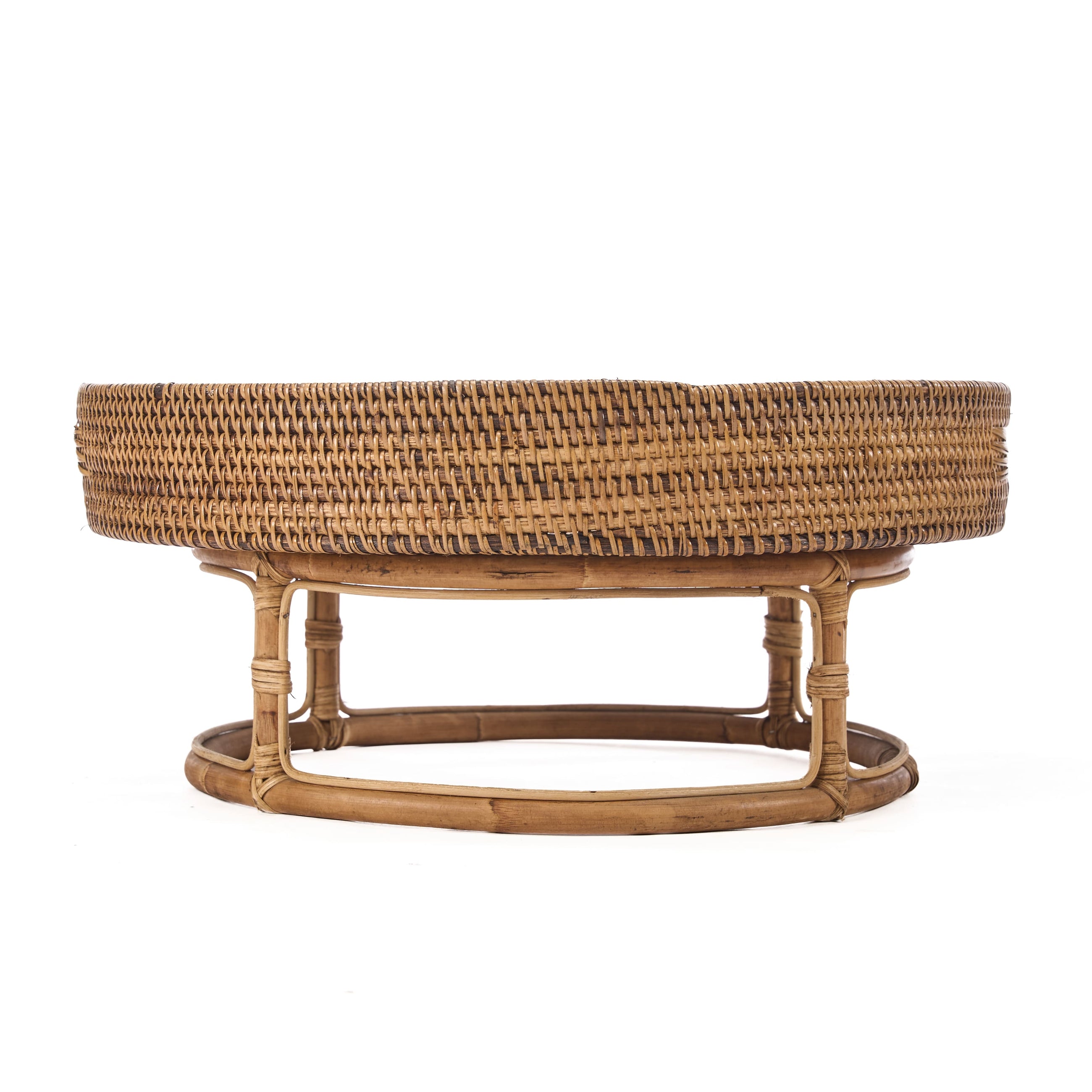 The Rattan Rise Tray - Natural Brown
