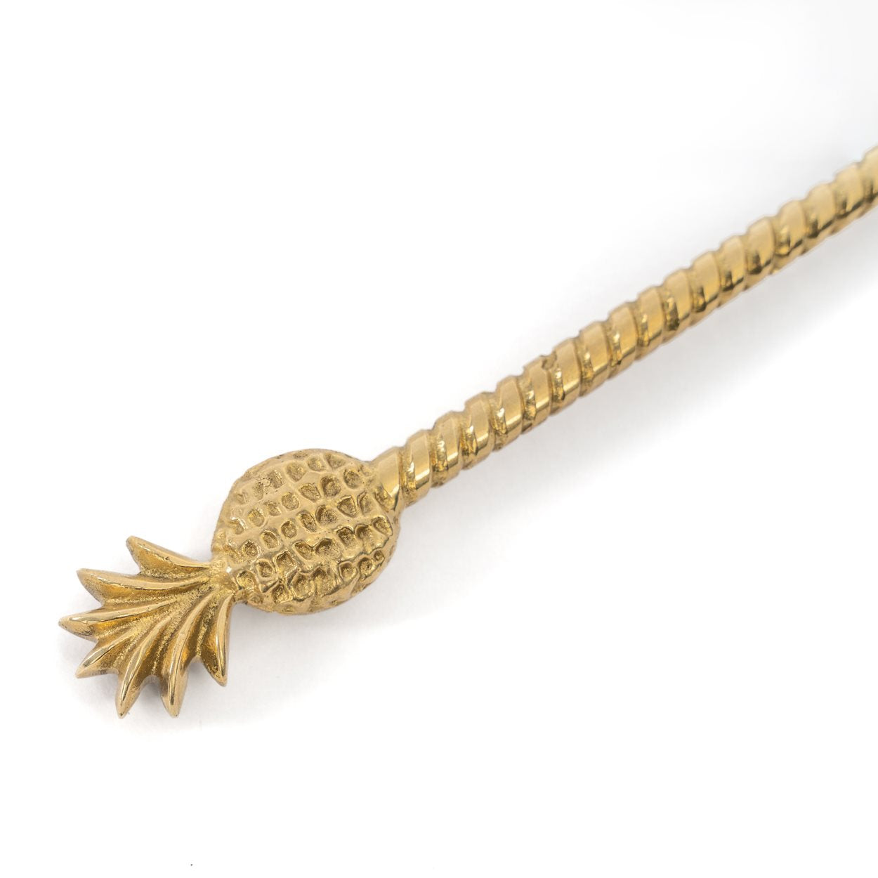 The Pineapple Spoon - Gold in brass — handmade luxury soup spoon curated by Laiyahome — view 2