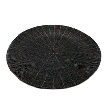 The Beaded Placemat - Black in plastic — handmade luxury placemat curated by Laiyahome — view 3
