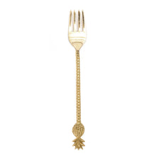 The Pineapple Fork - Gold in brass — handmade luxury table fork curated by Laiyahome — view 3