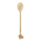 The Palm Tree Spoon - Gold in brass — handmade luxury table spoon curated by Laiyahome — view 3