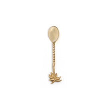 The Palm Tree Tea Spoon - Gold in brass — handmade luxury tea spoon curated by Laiyahome