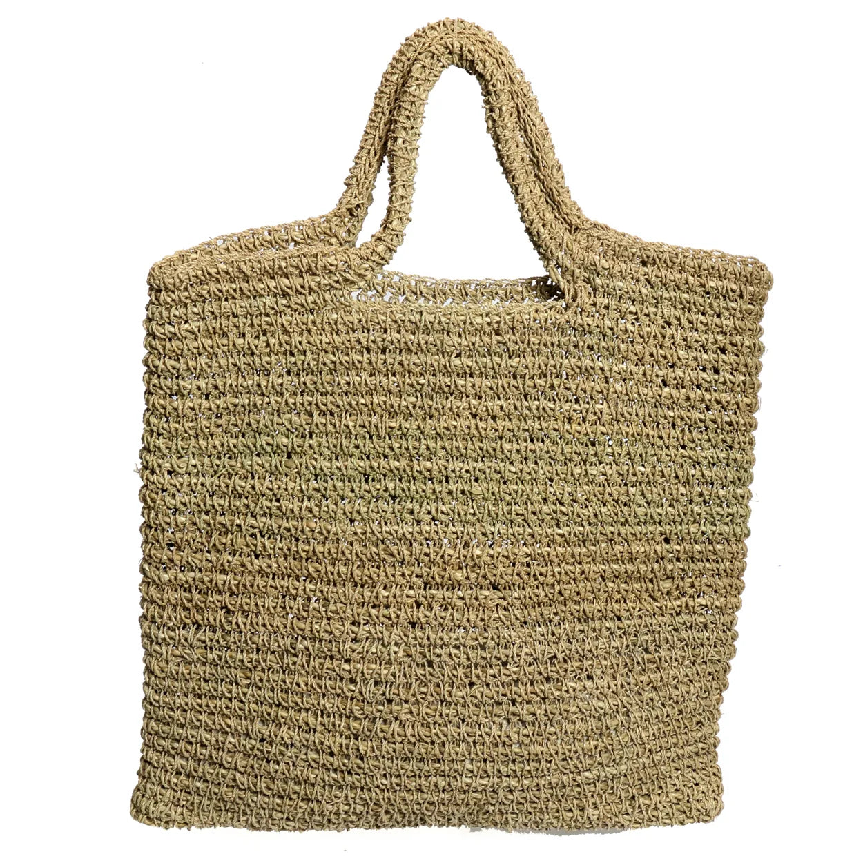 The Island Tote - Natural in seagrass — handmade luxury shoulder bag curated by Laiyahome
