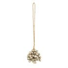 The Grey Shell Tassel in shell — handmade luxury wall decoration curated by Laiyahome — view 3