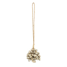 The Grey Shell Tassel in shell — handmade luxury wall decoration curated by Laiyahome — view 3