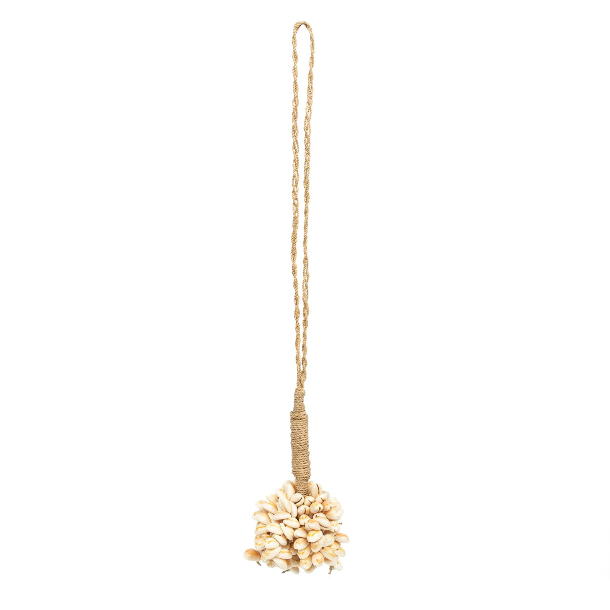 The Vanilla Shell Tassel in shell — handmade luxury wall decoration curated by Laiyahome — view 3