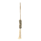 The Shell & Cotton Tassel - Grey in shell — handmade luxury wall decoration curated by Laiyahome — view 3
