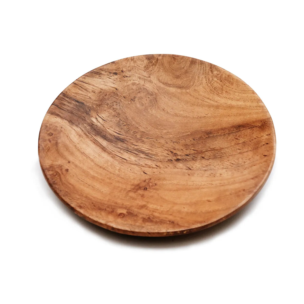 The Teak Root Round Plate - M in wood — handmade luxury dinner plate curated by Laiyahome — view 3