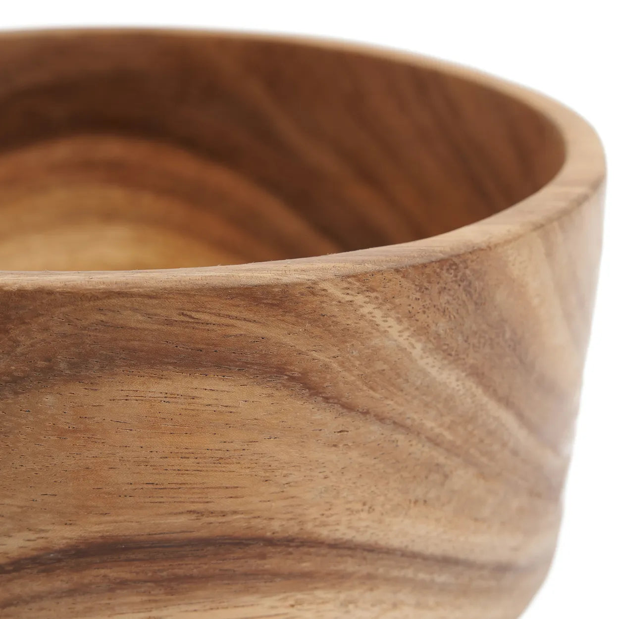 The Suar Salad Bowl - M in wood — handmade luxury bowl curated by Laiyahome — view 2