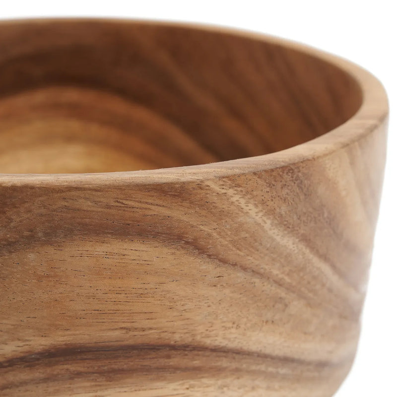 The Suar Salad Bowl - M in wood — handmade luxury bowl curated by Laiyahome — view 2