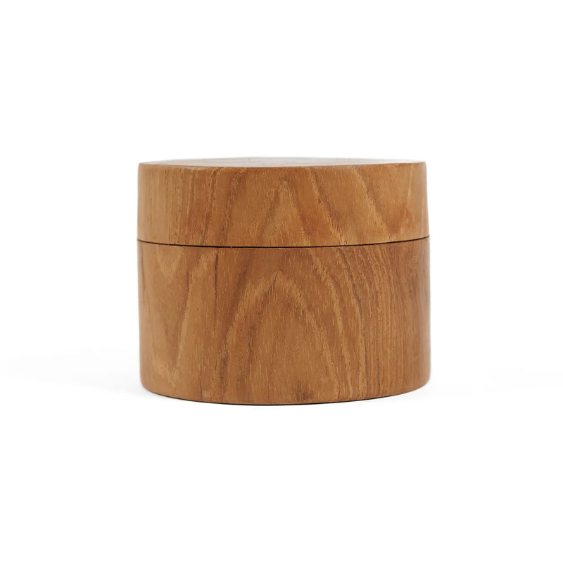 The Teak Root Jar - S in wood — handmade luxury storage jar curated by Laiyahome