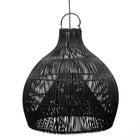 The Lobster Trap Pendant - Black - L in rattan — handmade luxury pendant lamp curated by Laiyahome — view 3