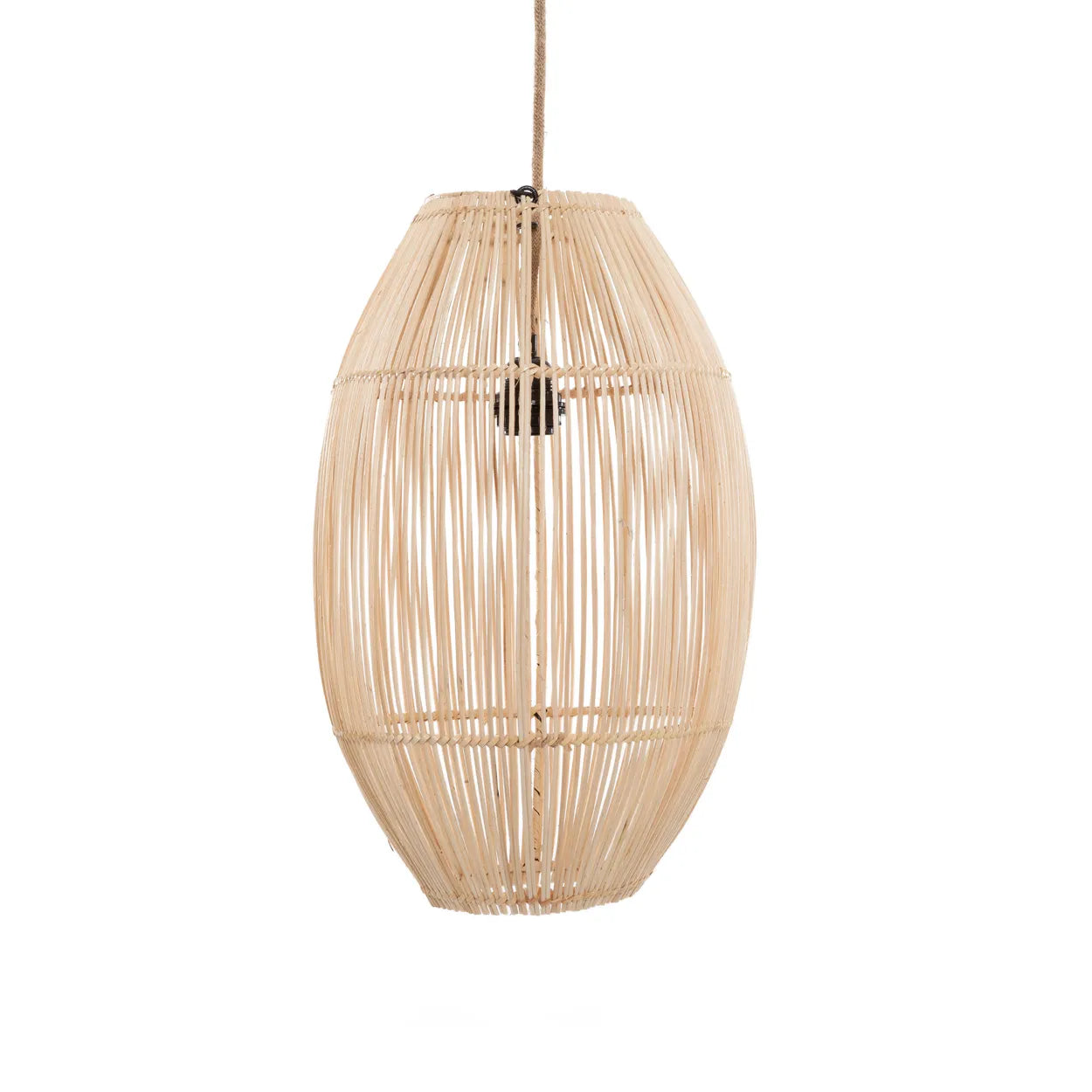 The Zuri Pendant - Natural - M in rattan — handmade luxury pendant lamp curated by Laiyahome — view 3