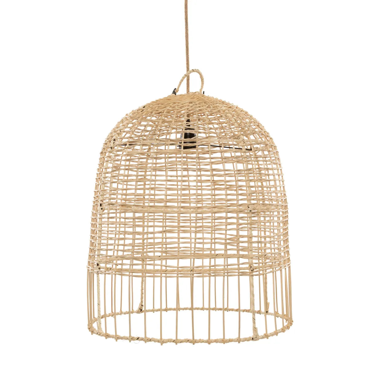 The Amalfi Pendant - Natural - M in rattan — handmade luxury pendant lamp curated by Laiyahome