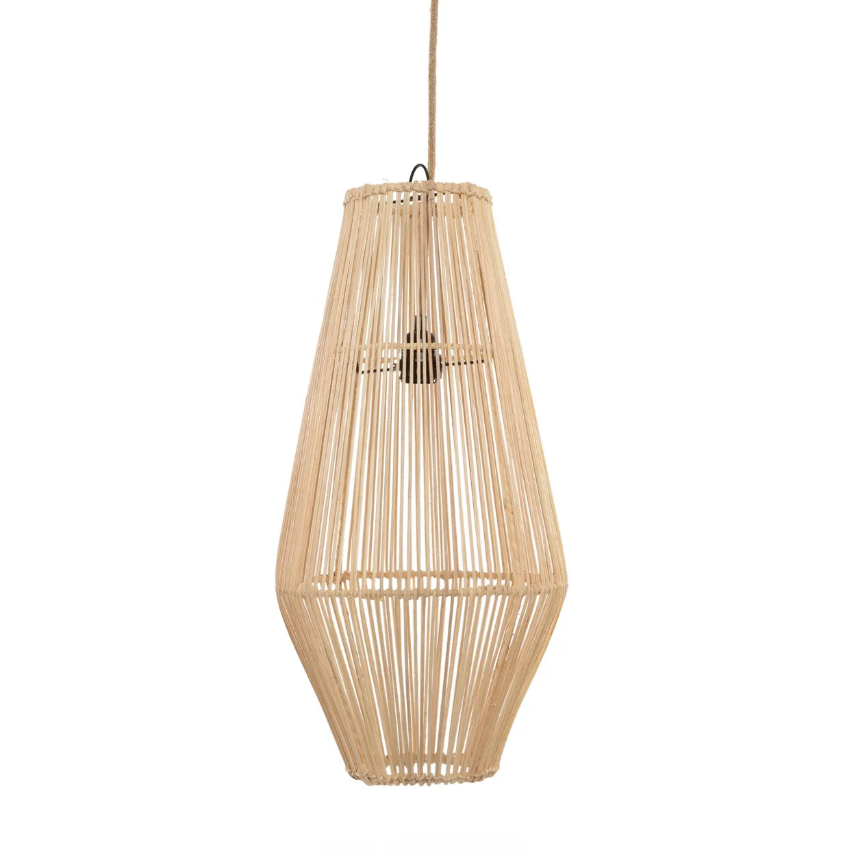 The Afrodisiac Pendant - Natural - M in rattan — handmade luxury pendant lamp curated by Laiyahome — view 3