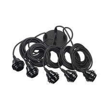 Fitting Lamps Ceiling - Black - 5 Fittings in cotton — handmade luxury ceiling light curated by Laiyahome — view 3
