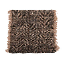 The Oh My Gee Cushion Cover - Black Copper - 60x60 in cotton — handmade luxury cushion cover curated by Laiyahome — view 3