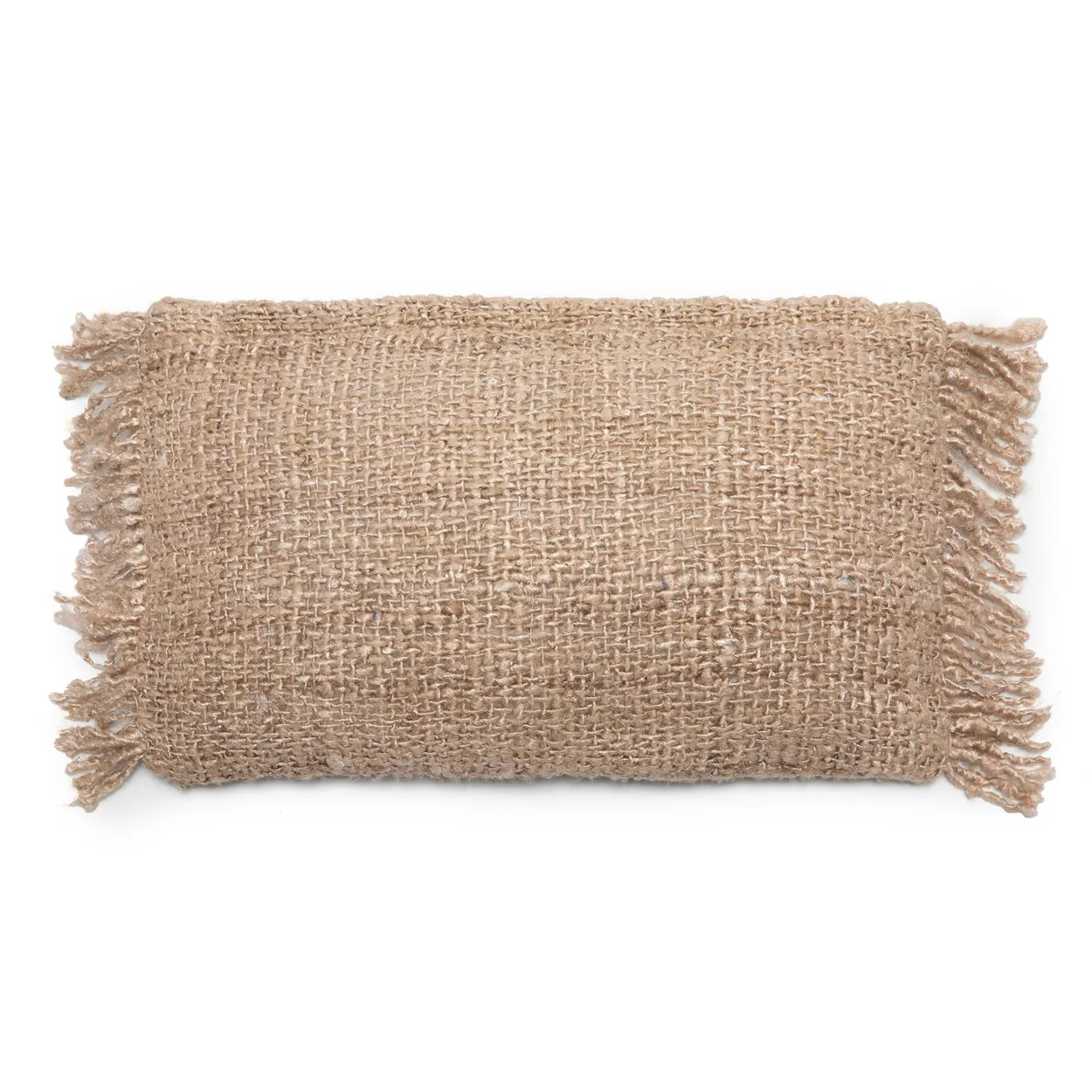 The Oh My Gee Cushion Cover - Beige - 30x50 in cotton — handmade luxury cushion cover curated by Laiyahome — view 3