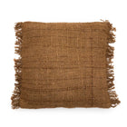 The Oh My Gee Cushion Cover - Brown - 60x60 in cotton — handmade luxury cushion cover curated by Laiyahome — view 3