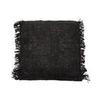 The Oh My Gee Cushion Cover - Black Navy - 60x60 in cotton — handmade luxury cushion cover curated by Laiyahome — view 3