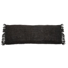 The Oh My Gee Cushion Cover - Black Navy - 35x100 in cotton — handmade luxury cushion cover curated by Laiyahome — view 3