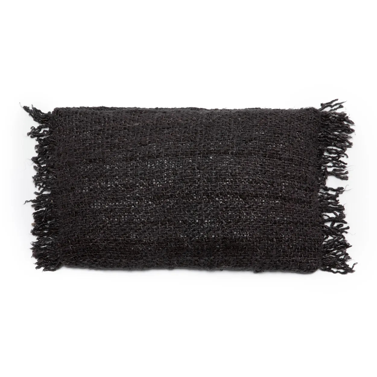 The Oh My Gee Cushion Cover - Black Navy - 30x50 in cotton — handmade luxury cushion cover curated by Laiyahome — view 3