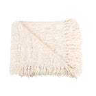 The s'il vous Plaid - Cream in cotton — handmade luxury throw blanket curated by Laiyahome — view 3