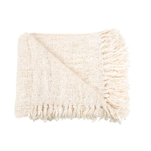 The s'il vous Plaid - Cream in cotton — handmade luxury throw blanket curated by Laiyahome — view 3