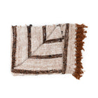 The s'il vous Plaid - Bohemian White in cotton — handmade luxury throw blanket curated by Laiyahome — view 3