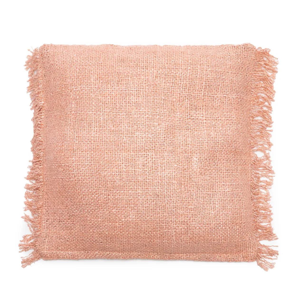 The Oh My Gee Cushion Cover - Salmon Pink - 60x60 in cotton — handmade luxury cushion cover curated by Laiyahome — view 3