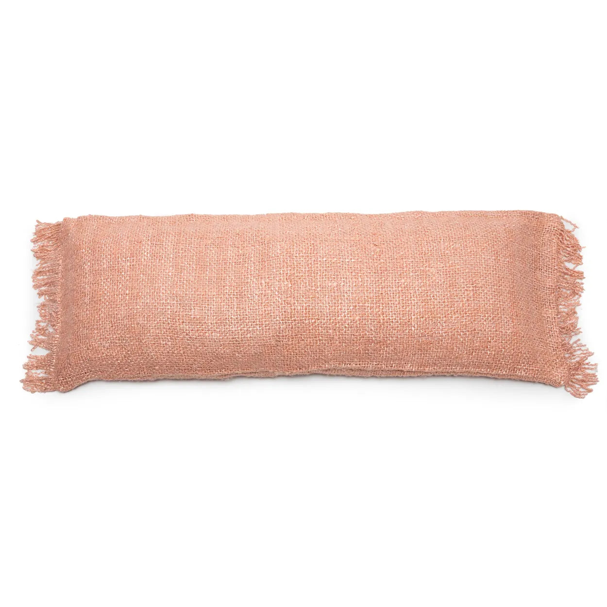 The Oh My Gee Cushion Cover - Salmon Pink - 35x100 in cotton — handmade luxury cushion cover curated by Laiyahome — view 3