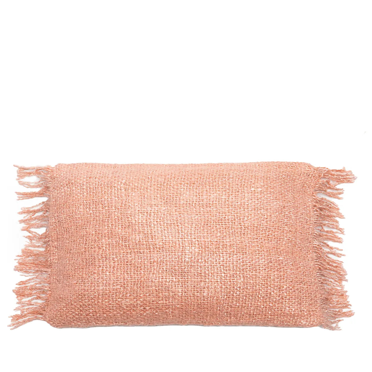 The Oh My Gee Cushion Cover - Salmon Pink - 30x50 in cotton — handmade luxury cushion cover curated by Laiyahome — view 3
