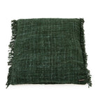 The Oh My Gee Cushion Cover - Forest Green - 60x60 in cotton — handmade luxury cushion cover curated by Laiyahome — view 3