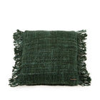 The Oh My Gee Cushion Cover - Forest Green - 40x40 in cotton — handmade luxury cushion cover curated by Laiyahome — view 3