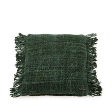 The Oh My Gee Cushion Cover - Forest Green - 40x40 in cotton — handmade luxury cushion cover curated by Laiyahome — view 3