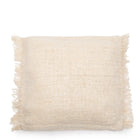 The Oh My Gee Cushion Cover - Cream - 60x60 in cotton — handmade luxury cushion cover curated by Laiyahome — view 3