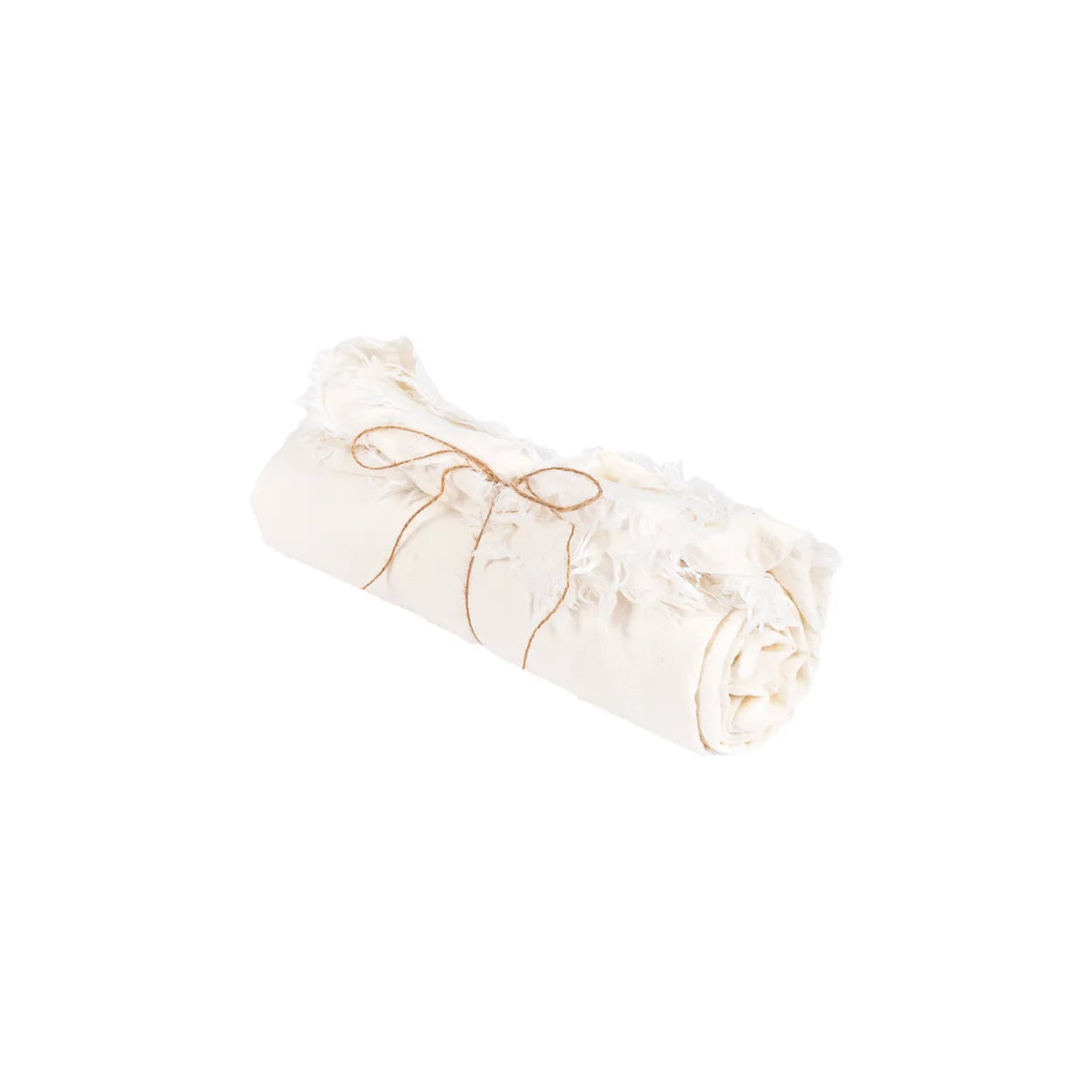 The Linen Tablecloth - White - 150x200 in linen — handmade luxury tablecloth curated by Laiyahome — view 3