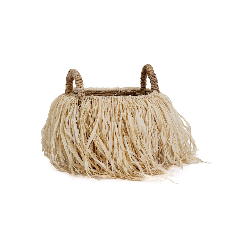 The Raffia Basket - M in raffia — handmade luxury storage basket curated by Laiyahome