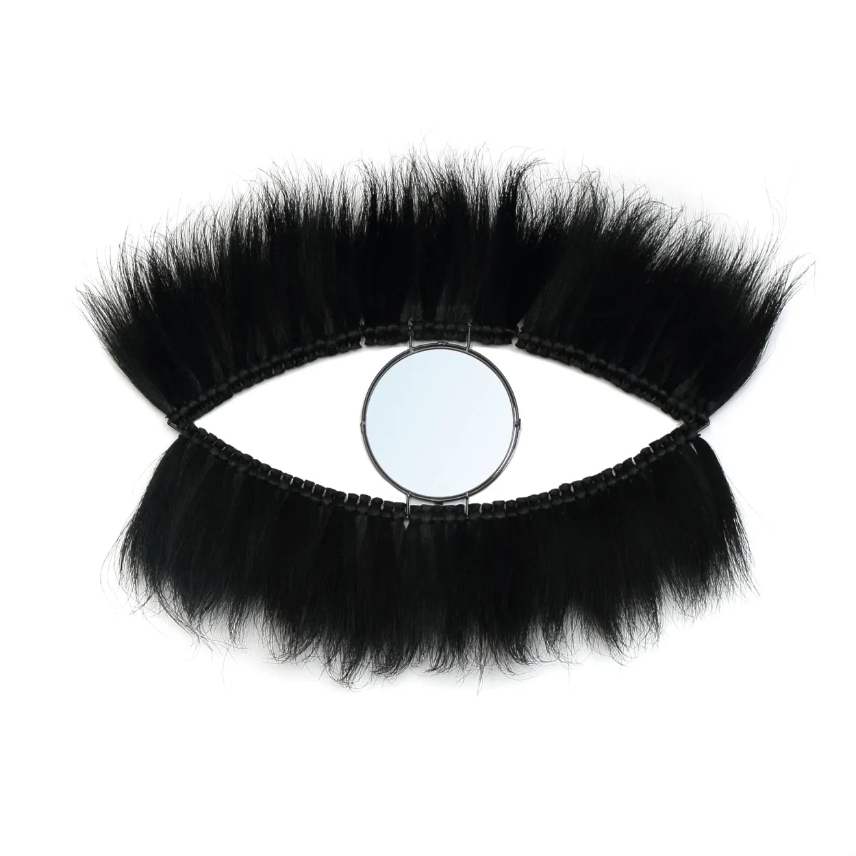 The Black Eye Mirror - Black in glass — handmade luxury wall mirror curated by Laiyahome — view 3
