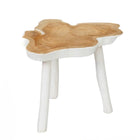 The Organic Side Table - Natural White in wood — handmade luxury side table curated by Laiyahome — view 3