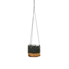The Banana Plant Hanger - Natural Black - S in palm leaf — handmade luxury planter curated by Laiyahome — view 3