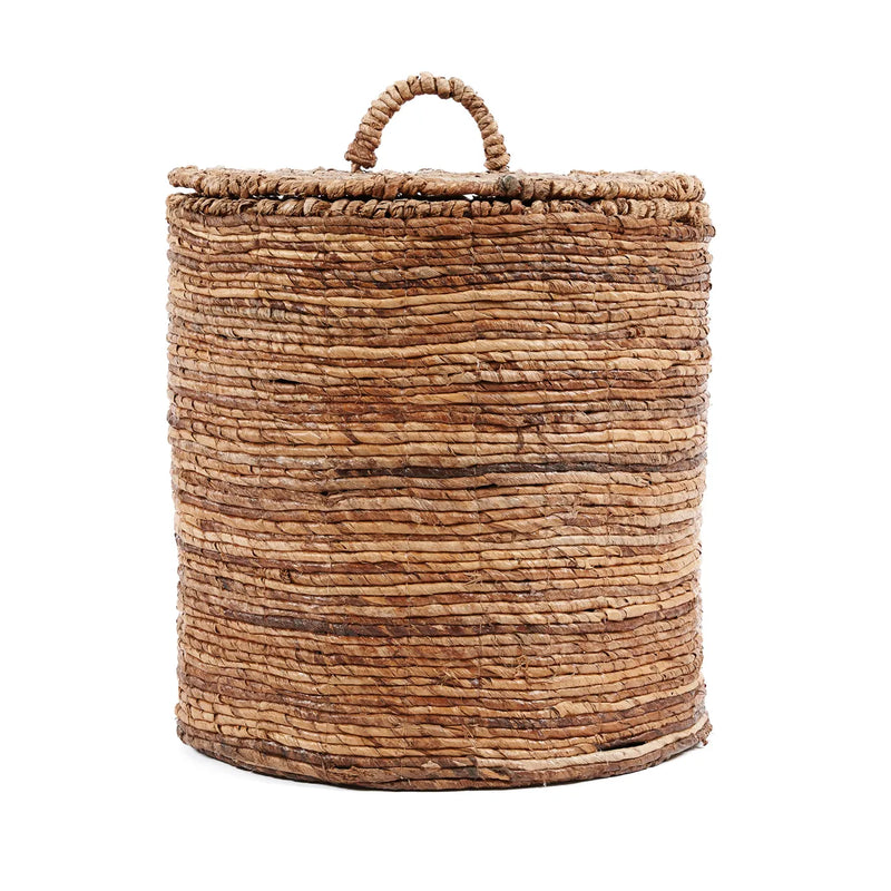 The Chingon Banana Baskets - Natural - L in palm leaf — handmade luxury storage basket curated by Laiyahome