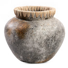 The Styly Vase - Antique Grey - L in terracotta — handmade luxury vase curated by Laiyahome — view 3
