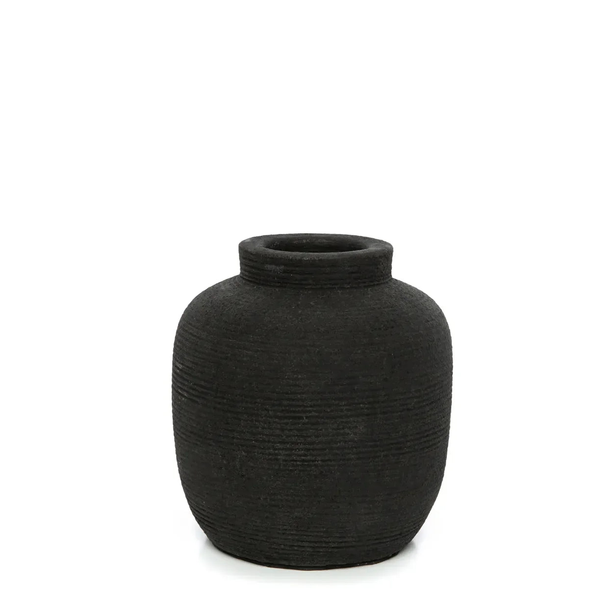 The Peaky Vase - Black - S in terracotta — handmade luxury vase curated by Laiyahome — view 3