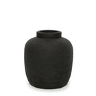 The Peaky Vase - Black - M in terracotta — handmade luxury vase curated by Laiyahome — view 3