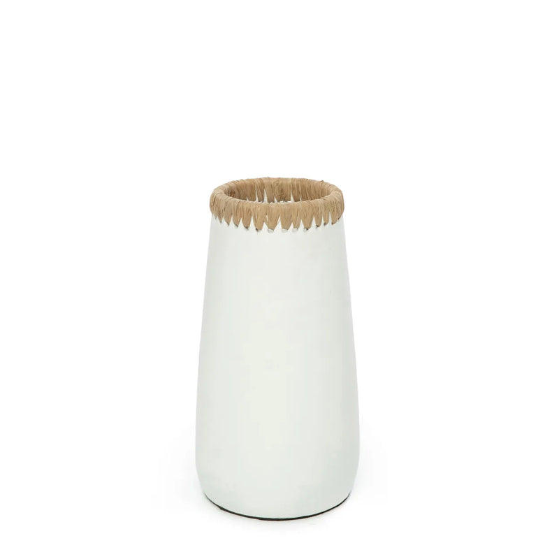 The Sneaky Vase - White Natural - M