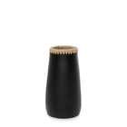 The Sneaky Vase - Black Natural - M in terracotta — handmade luxury vase curated by Laiyahome — view 3