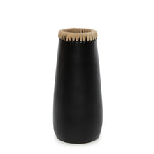 The Sneaky Vase - Black Natural - L in terracotta — handmade luxury vase curated by Laiyahome — view 3
