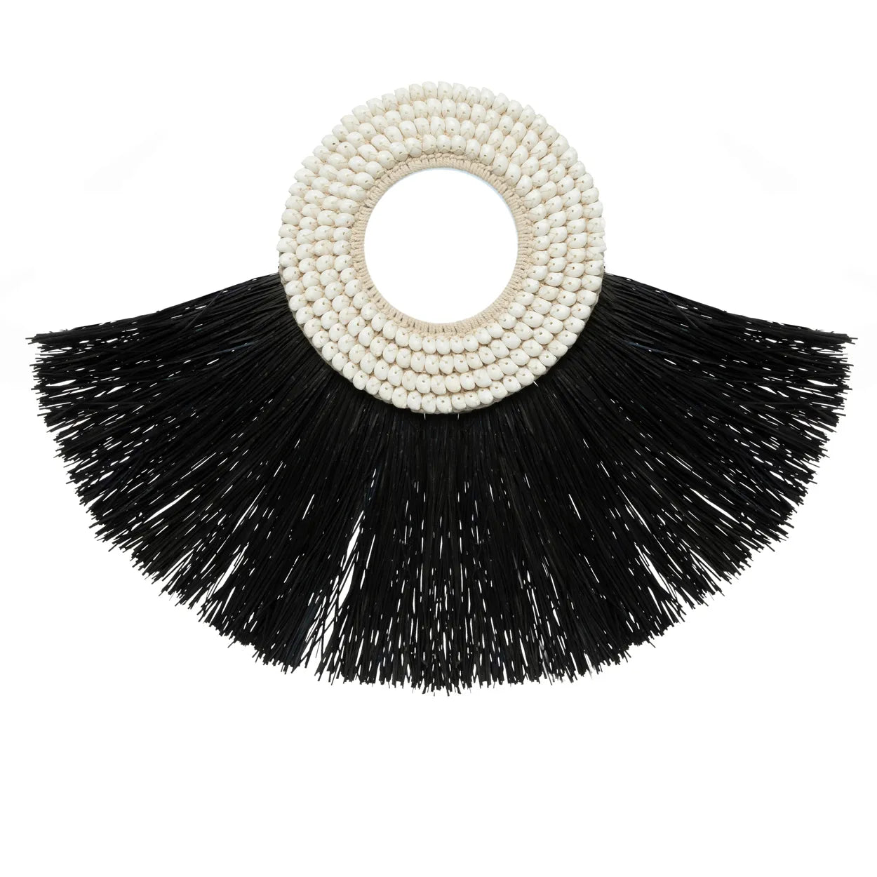 The Shell Alang Alang - Black in grass — handmade luxury wall decoration curated by Laiyahome — view 3